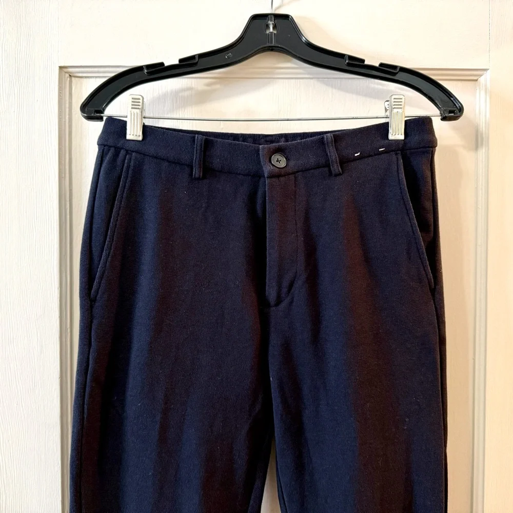 Uniqlo | Men's Navy Milano Knit Jogger Pants S